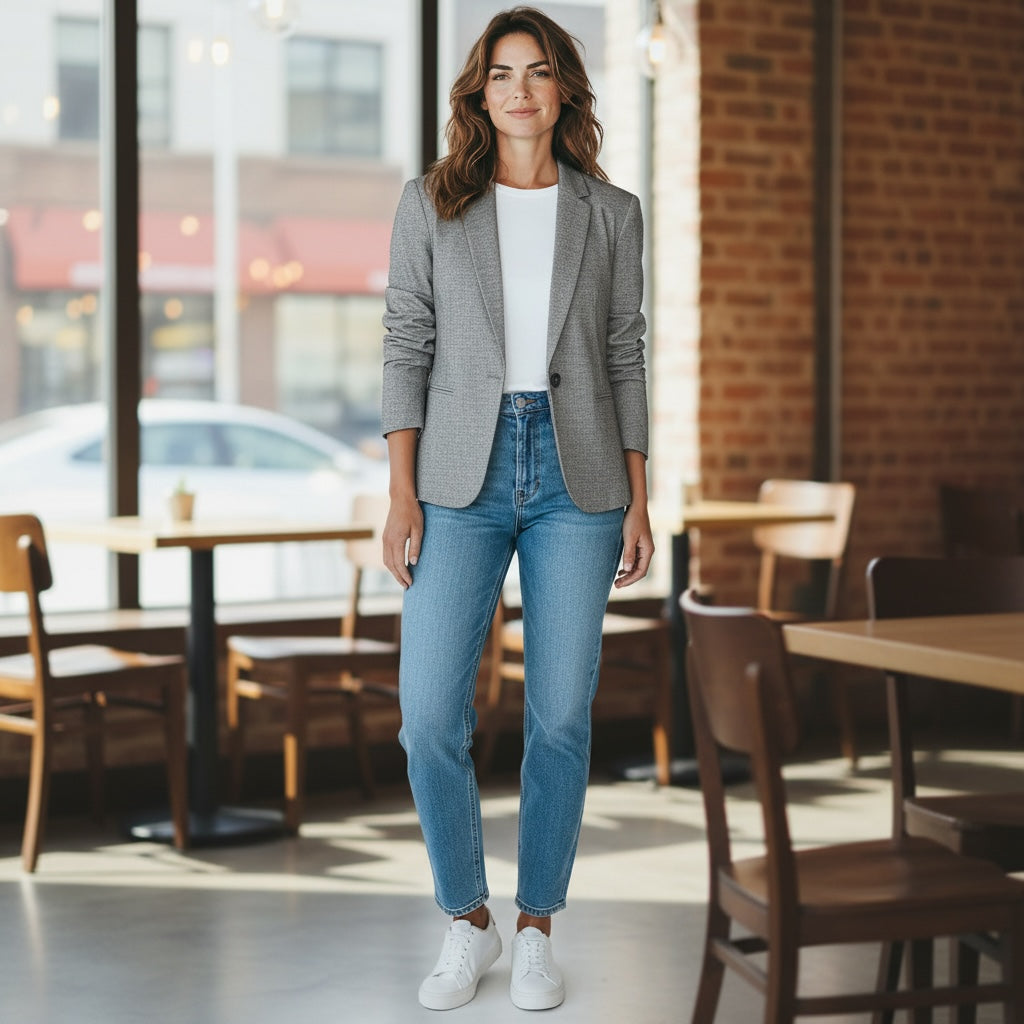 Express Gray Tailored Blazer – Size 2