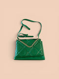 A New Day Emerald Green Quilted Crossbody Shoulder Bag – Like New