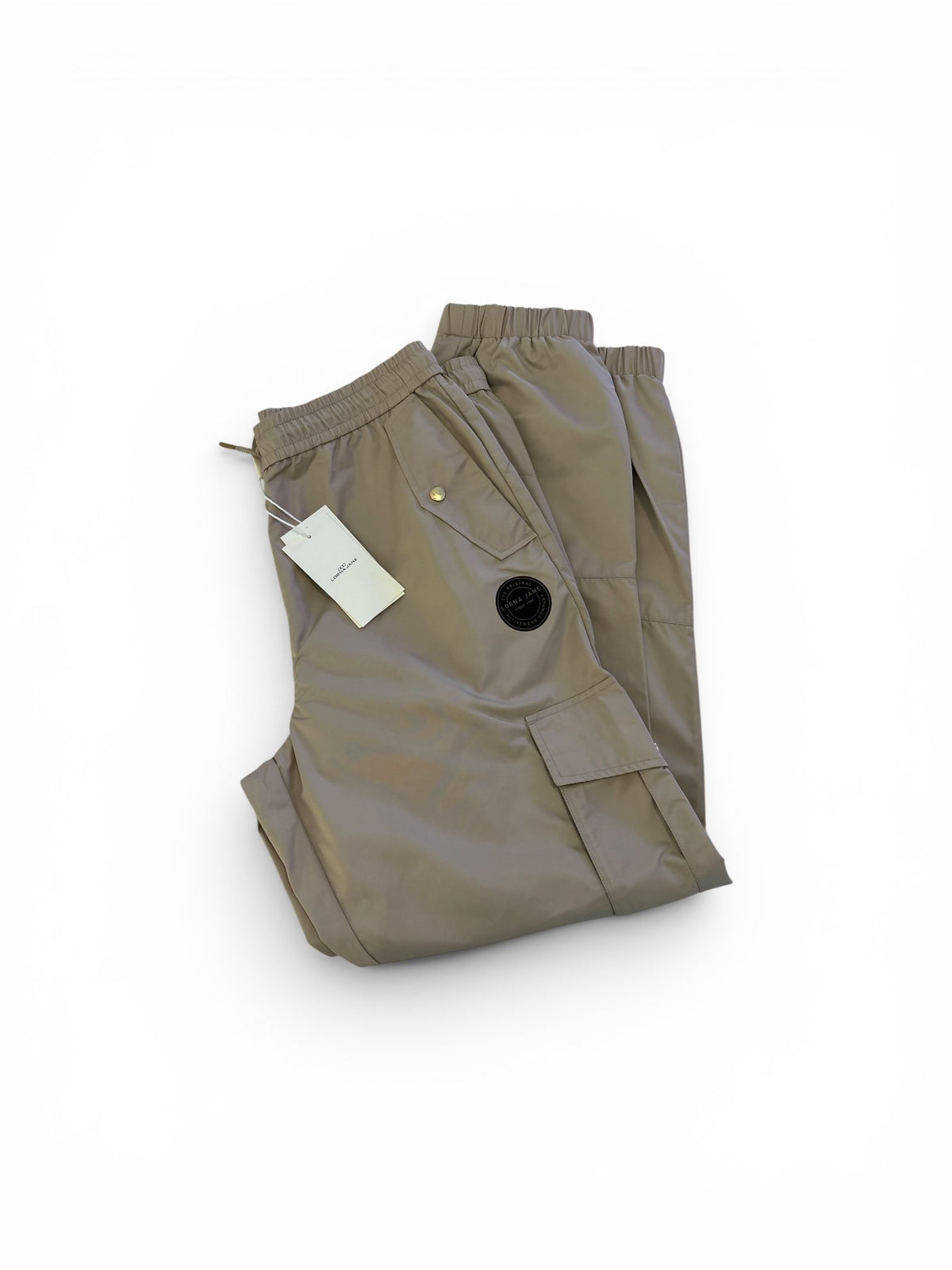 Lorna Jane Luxe Athleisure Cargo Joggers – Beige – Size Small – New With Tags