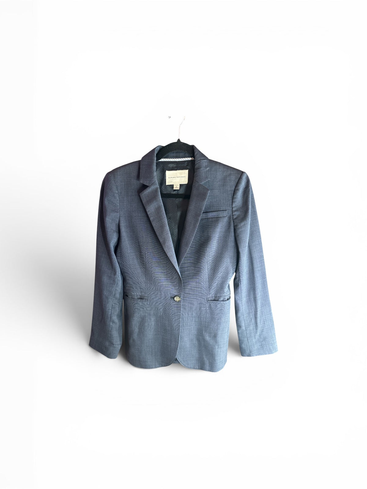 Banana Republic Stretch Tailored Blazer – Blue – Size 4
