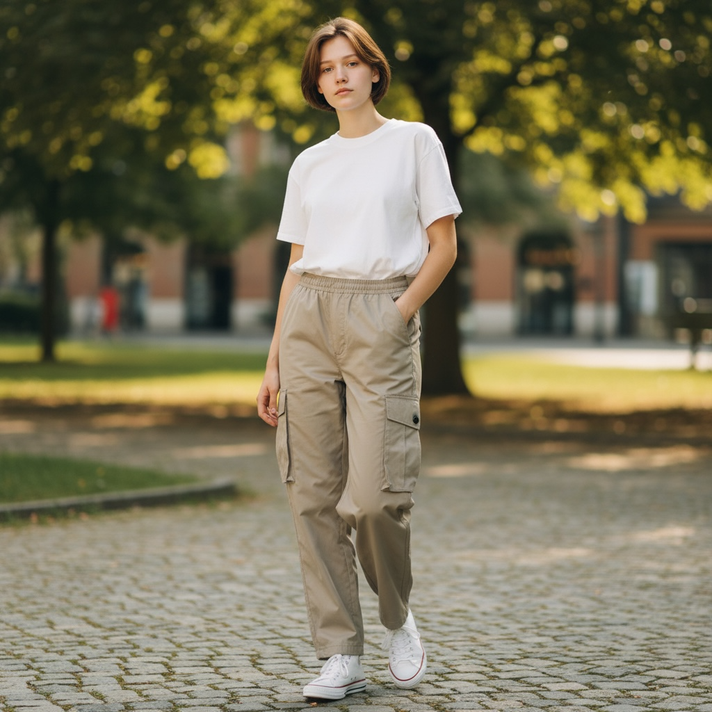 Lorna Jane Luxe Athleisure Cargo Joggers – Beige – Size Small – New With Tags