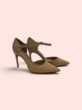 Calvin Klein Light Natural Patent Pointed-Toe Pumps - Size 6.5 - New in Box