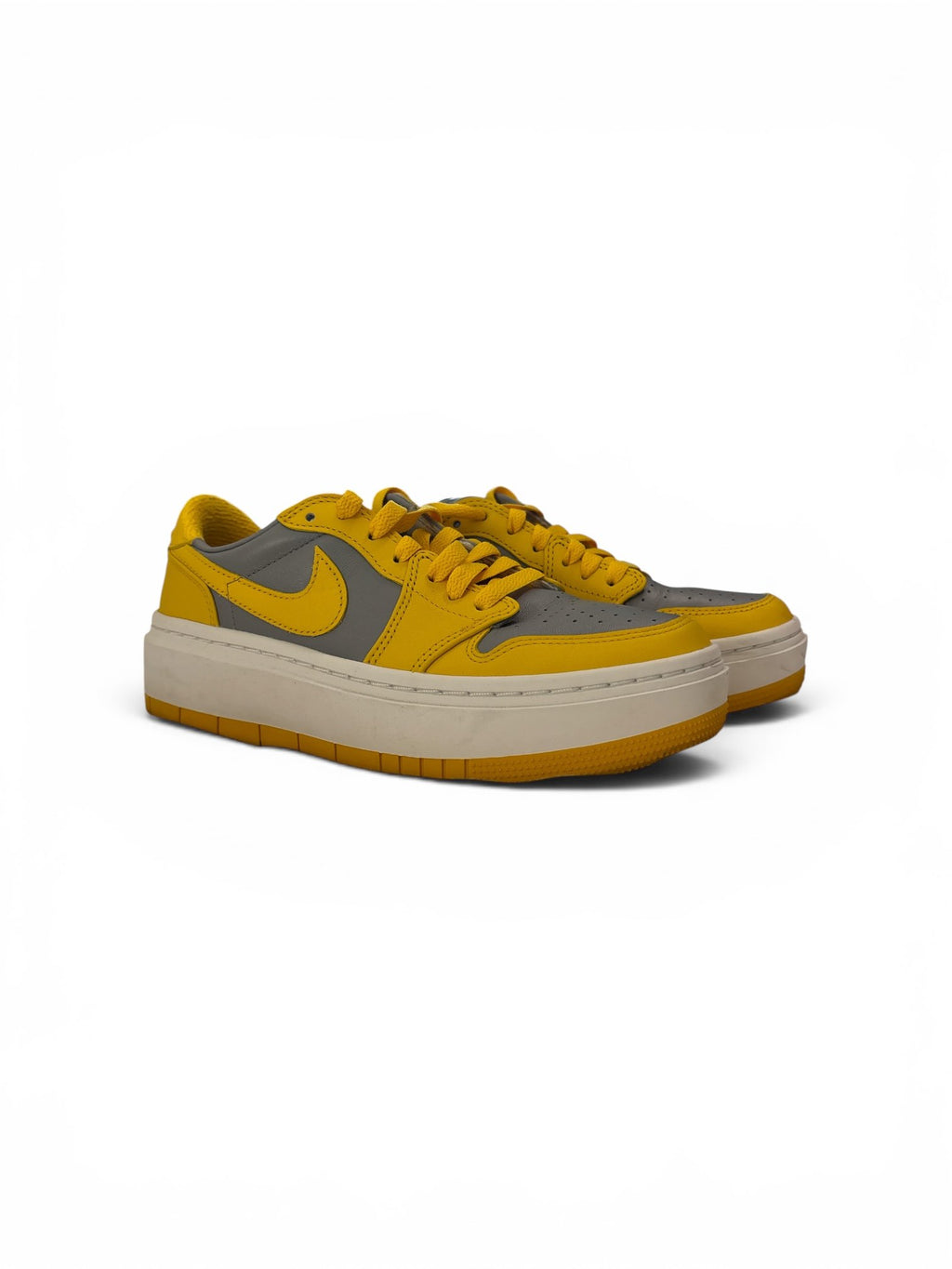 Air Jordan 1 Elevate Low Women’s Sneakers – Cement Grey/Varsity Yellow – Size 7 – Original Box