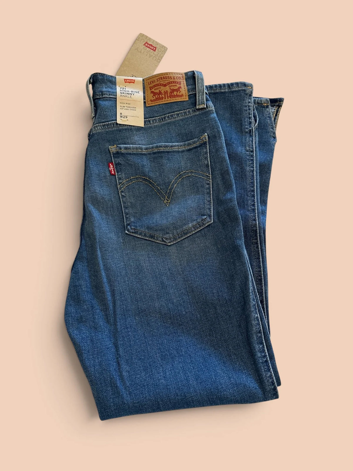 Levi’s 721 High-Rise Skinny Ankle Jeans – Size 8 (29 Waist) – New with Tags
