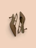 Nine West Light Natural Slingback Kitten Heels – Size 7 – Worn Once – Original Box